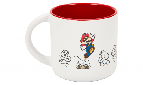 Mario & Goomba Mug - Merchandise - Mericube.uno
