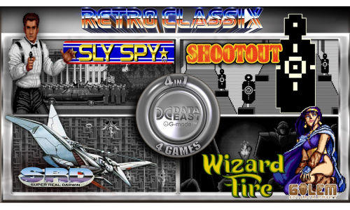 Retro Classix 4in1 Pack: Sly Spy, Shootout, Wizard Fire & Super Real Darwin for Nintendo Switch - Mericube.uno