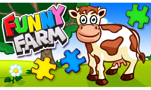 Funny Farm Animal Jigsaw Puzzle Game for Kids and Toddlers for Nintendo Switch - Mericube.uno
